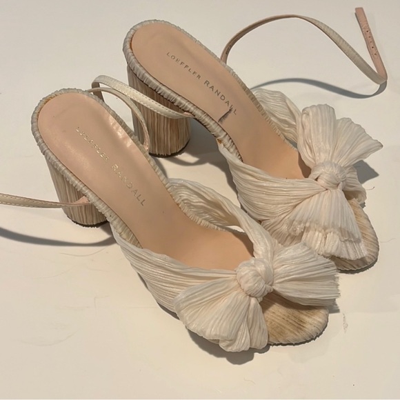 Loeffler Randall Ivory Pleated Sandals - Picture 4 of 4